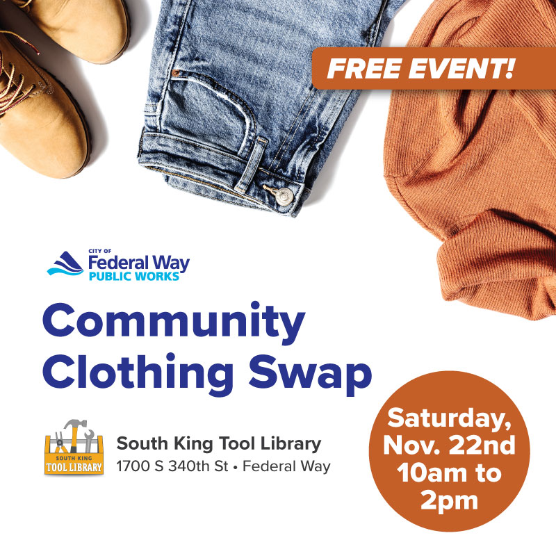 Flyer for Free Community Clothing Swap
