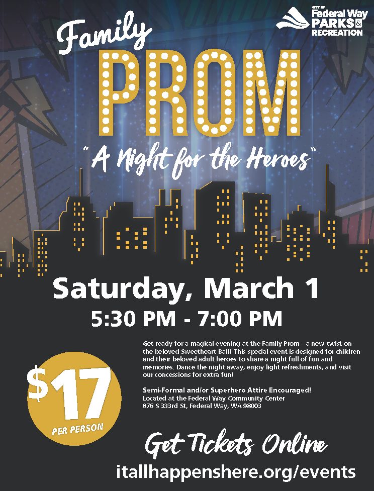 Family Prom at Federal Way Community Center on March 1